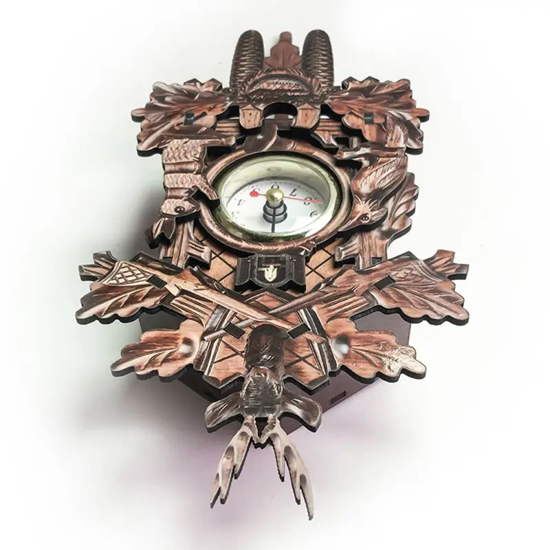 Reloj de pared de pájaro decorativo Vintage para el hogar, reloj de cuco de madera para colgar, reloj de péndulo para sala de estar, reloj de arte artesanal para nueva casa Reloj de pared de pájaro decorativo Vintage para el hogar, reloj de cuco de madera para colgar, reloj de péndulo para sala de estar, reloj de arte artesanal para nueva casa