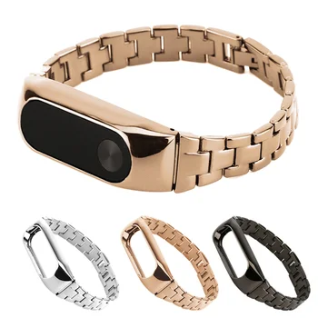 

Gosear Slim Stainless Steel Watchband Wristband Watch Wrist Replacement Strap Banda for Xiaomi Xiomi Xiao Mi Band Miband 2 Band2