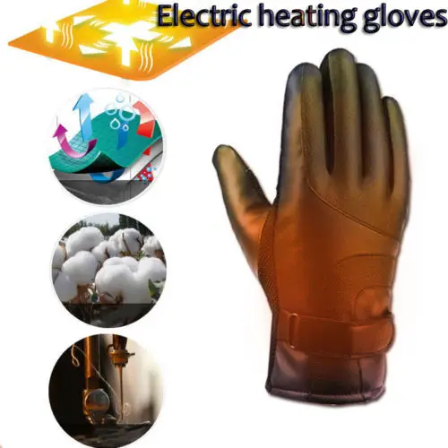 Новинка, зимние теплые перчатки для мужчин и женщин, перезаряжаемый Электромобиль, теплые перчатки с подогревом, перчатки с питанием от батареи