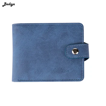 

Man Wallet PU Leather Bifold Wallets Men Hasp Money Purse Credit Card ID Holder Short Clutch Purses 2 ID Window billetera hombre