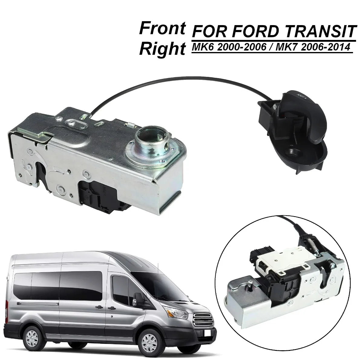 

Car Front Right Door Lock Latch Driver Side/ Off Side for FORD TRANSIT MK6 MK7 2000-2014