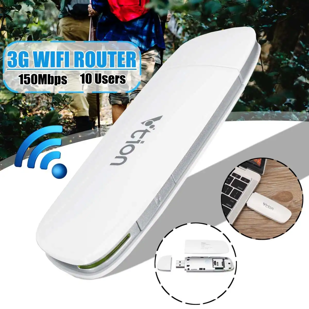 

Updating Version 3G WiFi Router Modem Portable Mini Wi-fi Mobile Device 3G Wireless Dongle with TF SIM Card Slot