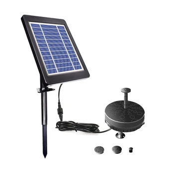 

6V 3.5W Solar Fountain Solar Water Pump Garden Decor Birdbath Fountain Pump LED 4 Fountain Head Solar Garden Pump For Pond Pool