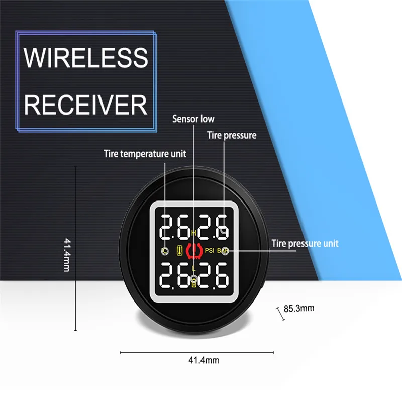 CARCHET 12VCar TPMS система контроля давления в шинах с зарядным портом usb и 4 внешними самозаменяемыми датчиками батареи