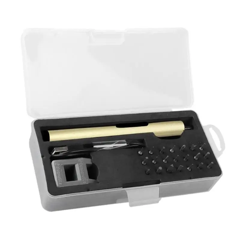 

Rechargeable Mini Electric Screwdriver Cordless Power Screw Driver Drill Bits Batches Repair Tool Kit for Mobile Phone