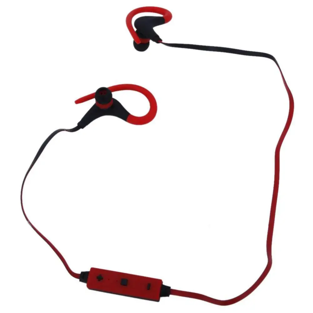 

BT-1 Ear Plug Style Bluetooth V4.1 Headset with Selfie Function Red Black
