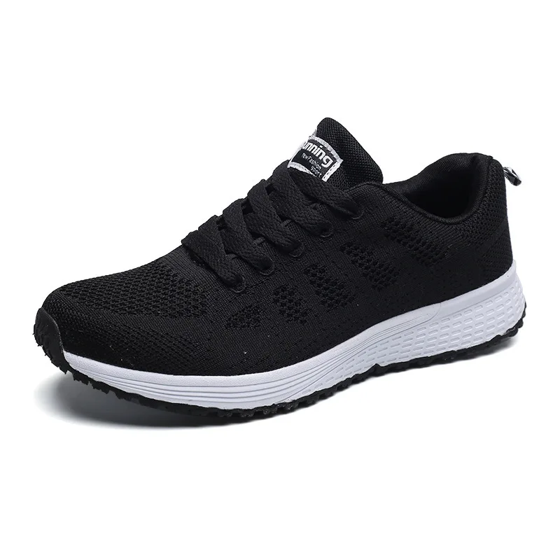 

Spring Women Casual Shoes Unisex Shoes Female Fashion Breathable Walking Mesh Sneakers Lace-up Flats Shoes Zapatos Mujer