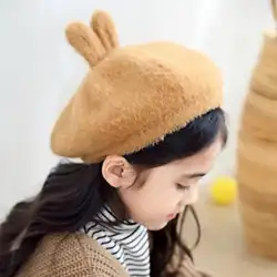 Дети Берет Hat Теплая Зимняя Толстая детская шапка удобные стильные анти-пиллинг шляпу