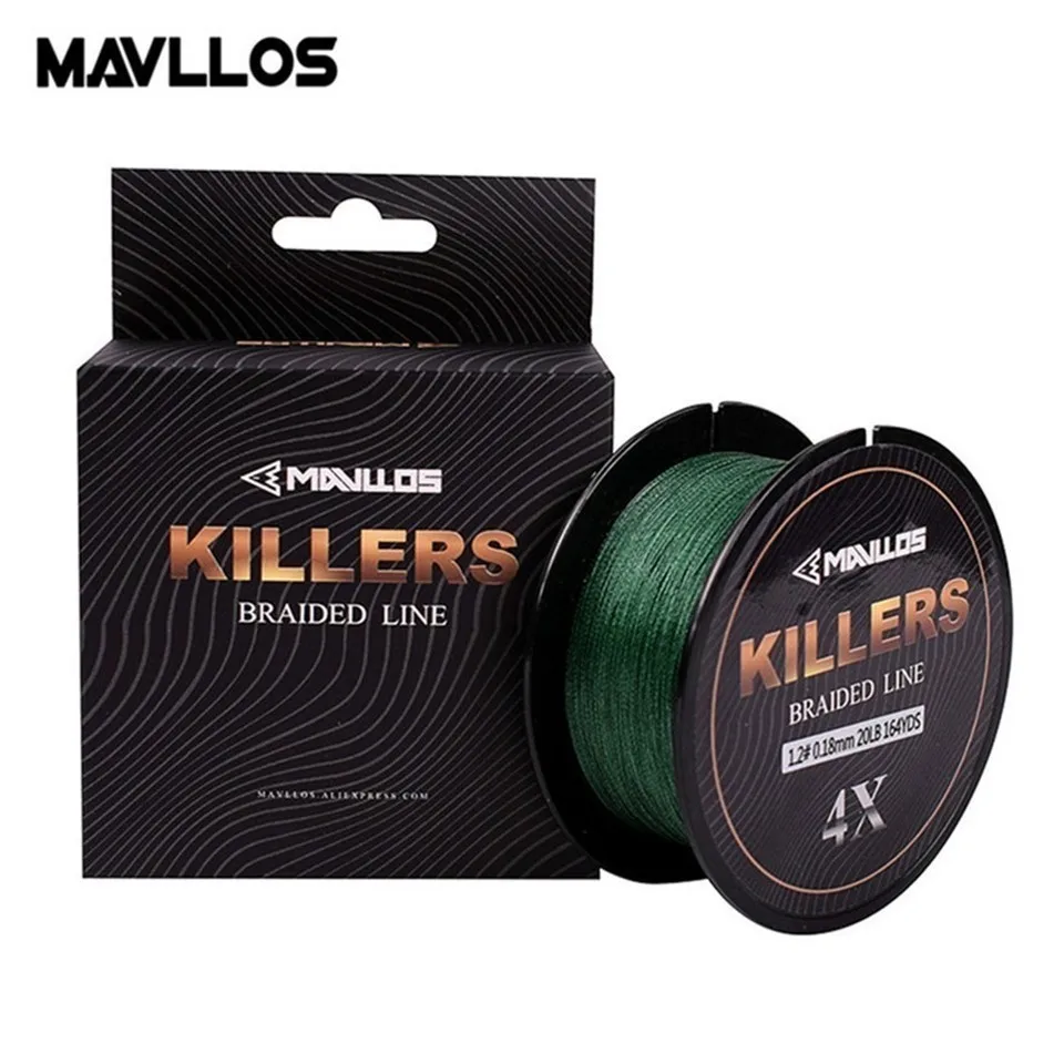

Mavllos Killers 150M 220M Fishing Braided Line 4 Weave 8-80Lb Super Strong Low Memory Saltwater Multifilament Fishing Line