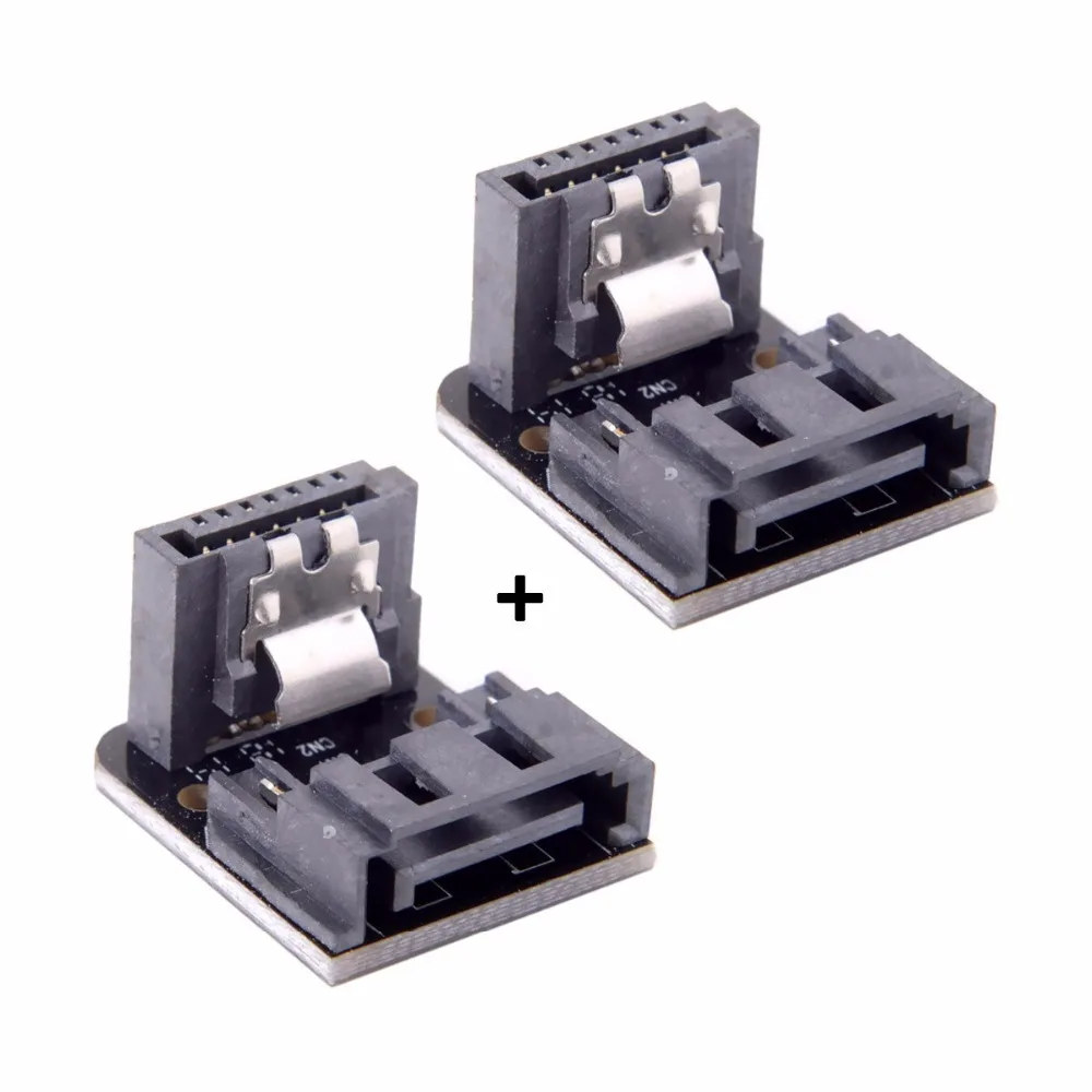 

Zihan SATA 7Pin Female to 7pin Male 90 Degree Angled Adapter Mainboard Motherboard for Desktops SSD HDD
