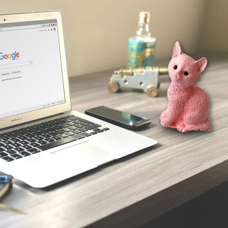 3D малая Свеча кошка пресс форма для мыла шоколада Сделай Сам мыло формы украшения