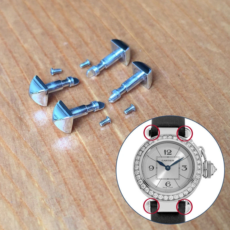 steel watch screw rod for Cartier Pasha 