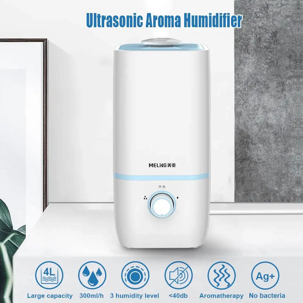 

4L Air Humidifier Aroma Essential Oil Diffuser Ultrasonic Cool Mist Humidifier Air Purifier For Office Home Air Humidifier