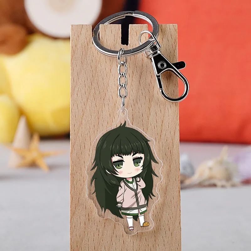 Игра Аниме Steins ворота брелок мультфильм Makise Kurisu Labmen акриловый автомобильный
