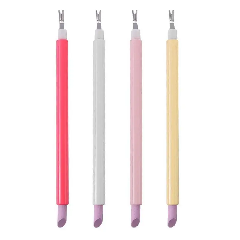 

1pc Dual Head Nail Cuticle Pusher Dead Skin Removal Fork Trimmer Grinder Polish Scrub Cuticle Remover Nails Art Manicure Tool