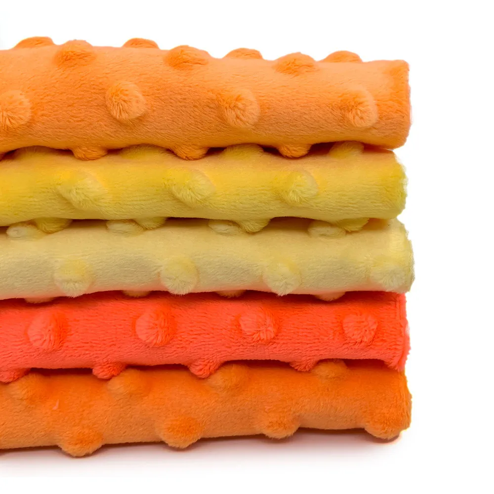 5 шт./лот детское одеяло Minky Dot ткань 45x45 см Экологически чистая Высококачественная бархатная ткань полиэстер Лоскутная плюшевая ткань