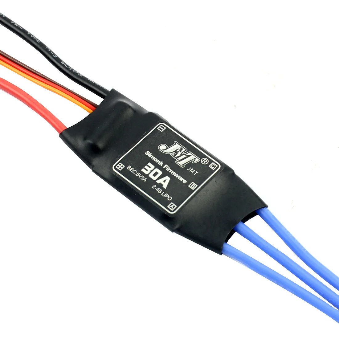 JMT Simonk прошивка 30A ESC Электрический контроллер скорости с 5V 3A BEC для 2 до 4s Lipo