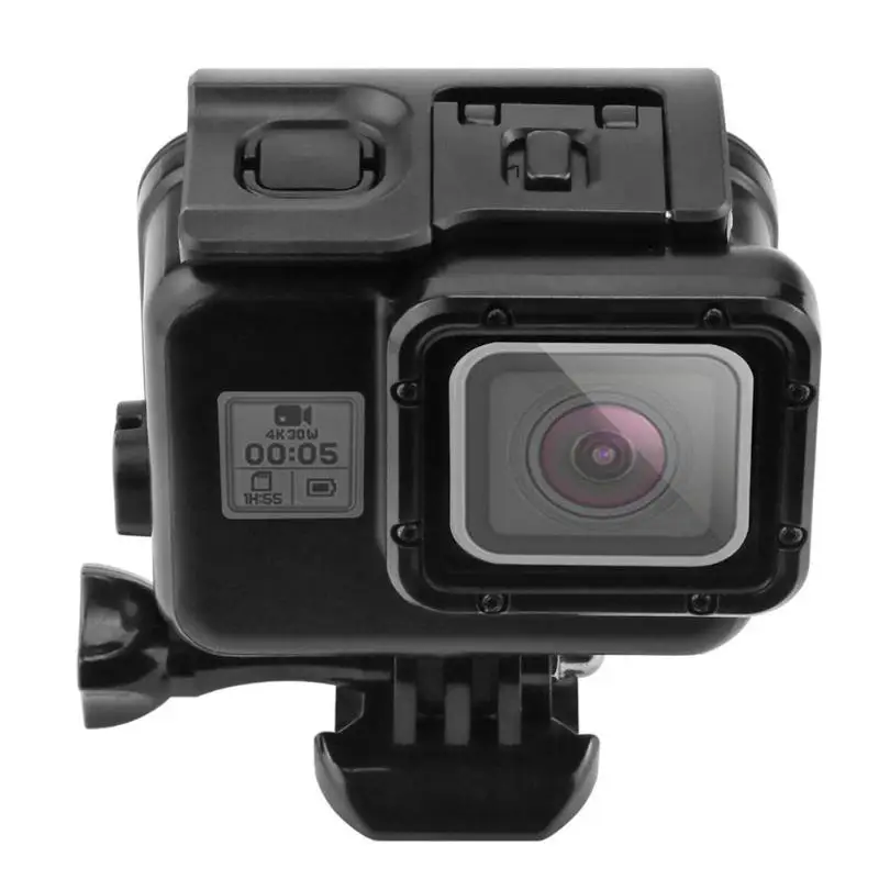 Black 45m Waterproof Underwater Diving Case Cover Waterproof Housing Case for GoPro Hero 7 6 5 Black 45m Waterproof Underwater Diving Case Cover Waterproof Housing Case for GoPro Hero 7 6 5