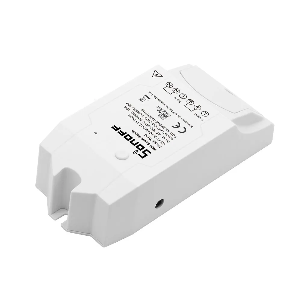 SONOFF TH10 WiFi умный переключатель датчик температуры монитор влажности беспроводной