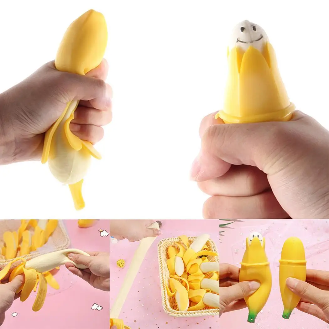 Slow Banana x Rebound smooshy Soft Shape Stress Kids Toys 1 Cartoon Anxiety Gift mushy and Lovely Anti-stress Relieve Slow Banana x Rebound smooshy Soft Shape Stress Kids Toys 1 Cartoon Anxiety Gift mushy and Lovely Anti-stress Relieve