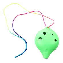 ABGZ-ocarina керамика 6 отверстий альт C музыкальный духовой инструмент подарок Легенда времени Флейта Зеленый