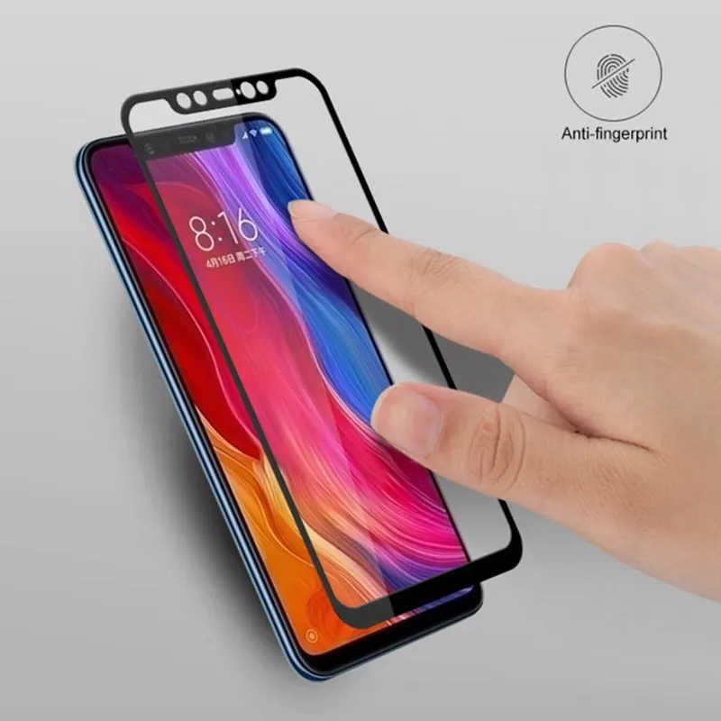 Полное закаленное стекло для Xiaomi Pocophone F1 Mi 8 A2 A1 Mi8 SE Redmi 6A 6 Pro 5 Plus S2 Note Защитная