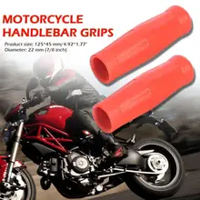 1 Pair 22mm Motorbike Handle Bar Grips Rubber Motocross Handlebar Grips