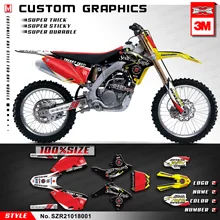 И рисунком «кунг-фу» Графика MX виниловые наклейки для Suzuki RMZ250 2010 2011 2012 2013(Стиль нет. SZR21018001