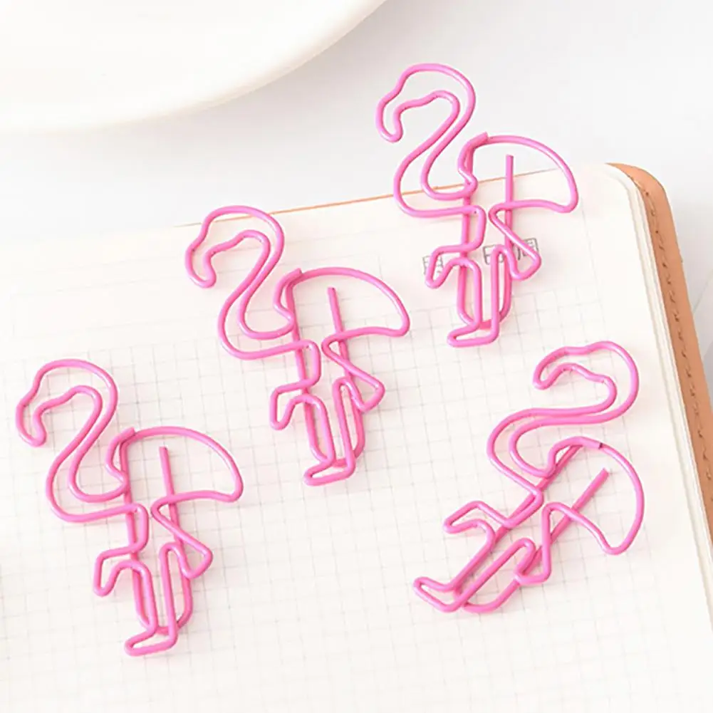 10 шт. Розовый фламинго закрепить зажим для бумаги Pin для канцелярских принадлежностей школьные принадлежности
