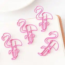 10 шт. Розовый фламинго закрепить зажим для бумаги Pin для канцелярских принадлежностей школьные принадлежности