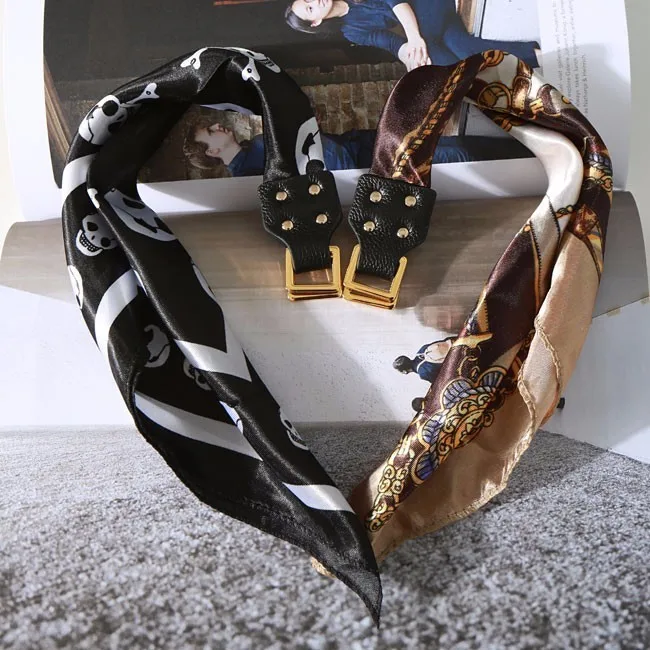 

LANMREM 2019 Slide Metal Texture Buckle Woman's Fashion New Mipurpose Two Wearing Ribbon Bracelets
