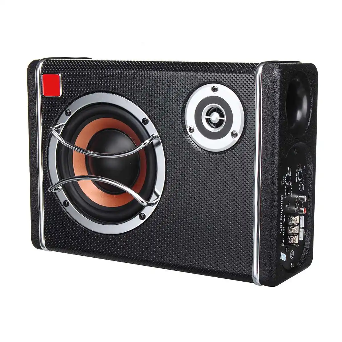 Subwoofer de coche de 6 pulgadas de 400 W Subwoofer de Audio de coche de alimentación activa altavoz de graves estéreo Amp Sub Box 12 V Coche audio del coche Subwoofer de coche de 6 pulgadas de 400 W Subwoofer de Audio de coche de alimentación activa altavoz de graves estéreo Amp Sub Box 12 V Coche audio del coche