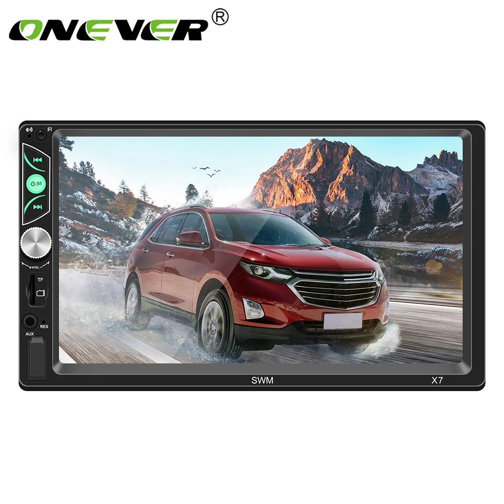 

Onever 7 Inch Touch Screen Auto Car MP5 Video Player Audio Player Bluetooth Stereo Support Mirror Link Steering Wheel Control