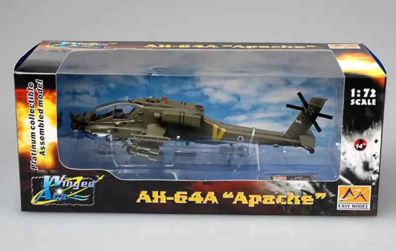 Easy Model 37027 1/72 AF AH-64A самолета Apache ударный вертолет готовой