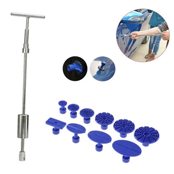 

Car Dent Repair Tools Dent Lifter Paintless Removal Kit Puller Grip PRO Slide Hammer T-Bar Tool + 10pcs Glue Puller Tabs for V