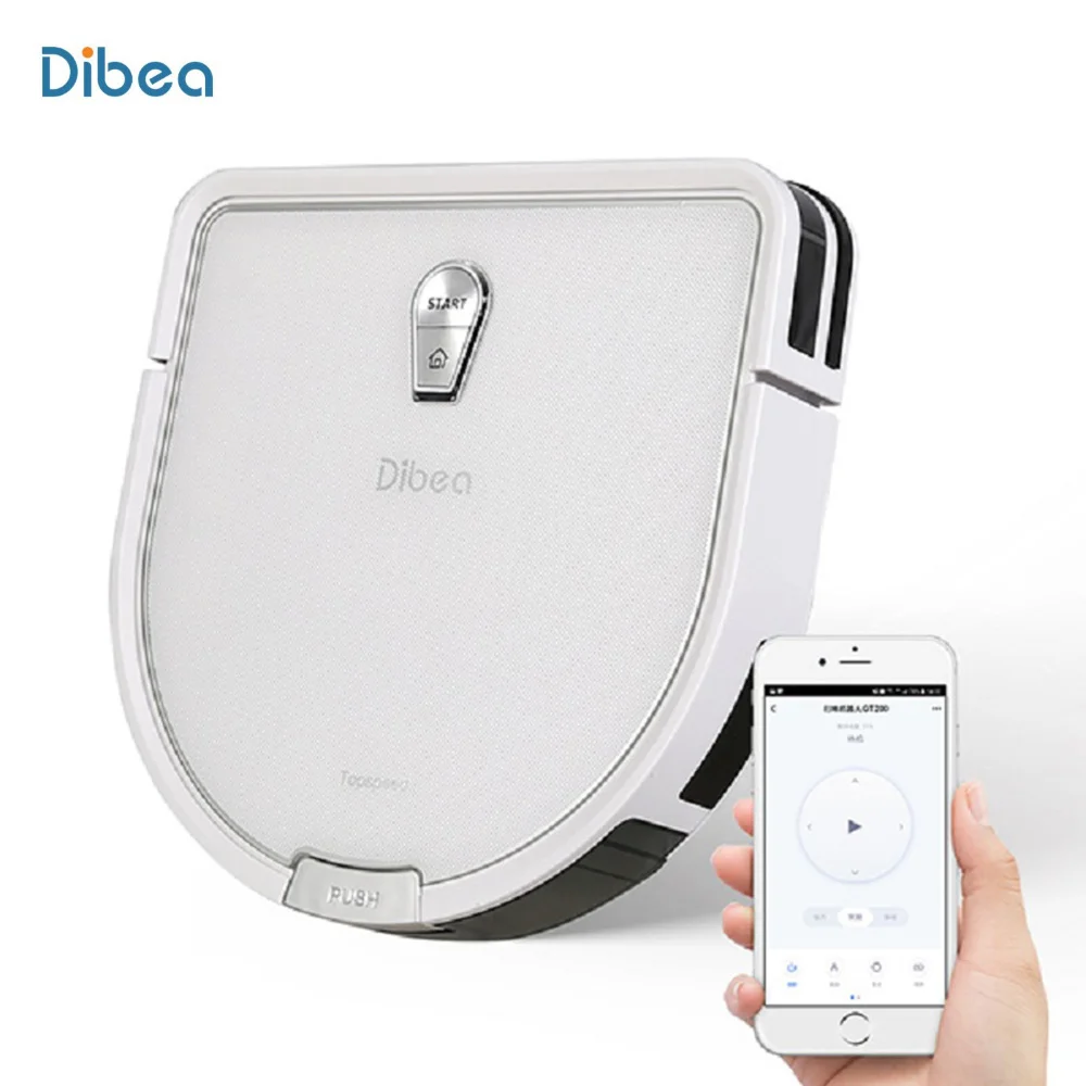 

Dibea GT200 Smart Robotic Vacuum Cleaner Automatic Intelligent Cleaning Robot Dust Sterilize Smart Planned Washing Mopping APP