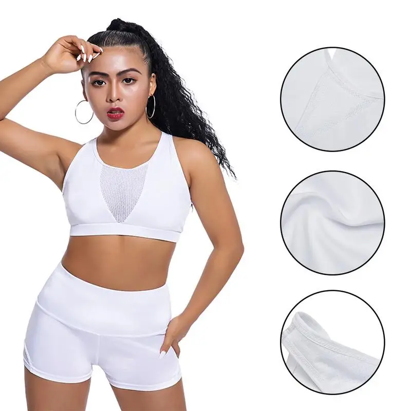 Outdoor Fitness Sports Suit Sets Ladies Quick-drying Mesh Sexy Sports Suit Fitness Soft Sports Suit Female Black White Red Blue Outdoor Fitness Sports Suit Sets Ladies Quick-drying Mesh Sexy Sports Suit Fitness Soft Sports Suit Female Black White Red Blue