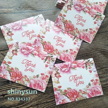 

50pcs/lot "thank you" Gift decoration card Writable card 8x10cm Message card free shipping