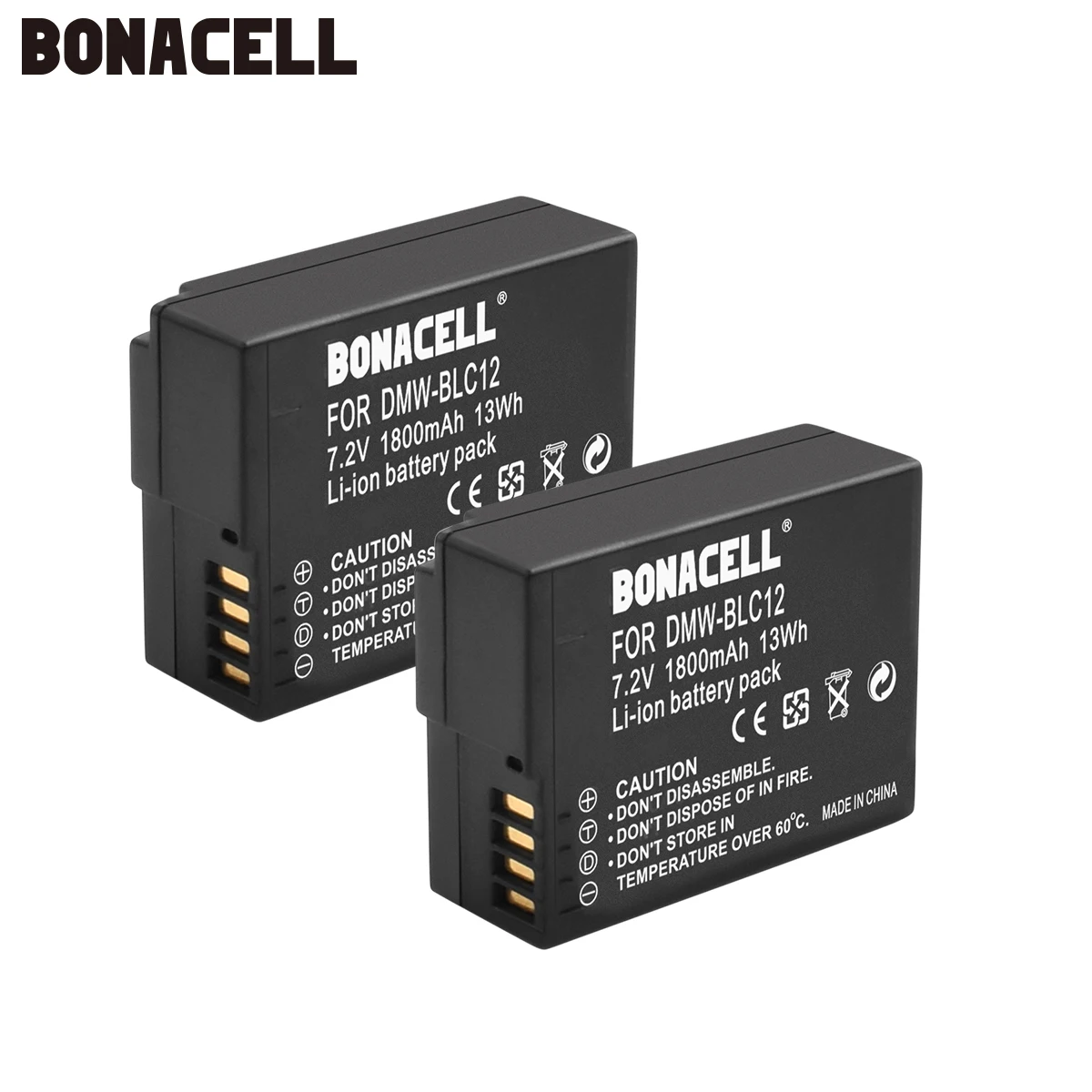 Bonacell 1800mAh DMW-BLC12 DMW BLC12 аккумуляторная батарея для Panasonic Lumix G6 G5 G7 FZ1000 L50