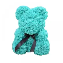 

2019 New Teddy Bear Flower 40cm/25cm Rose Artificial Decoration Christmas Toy Gifts For Women Valentines Gift DropShipping