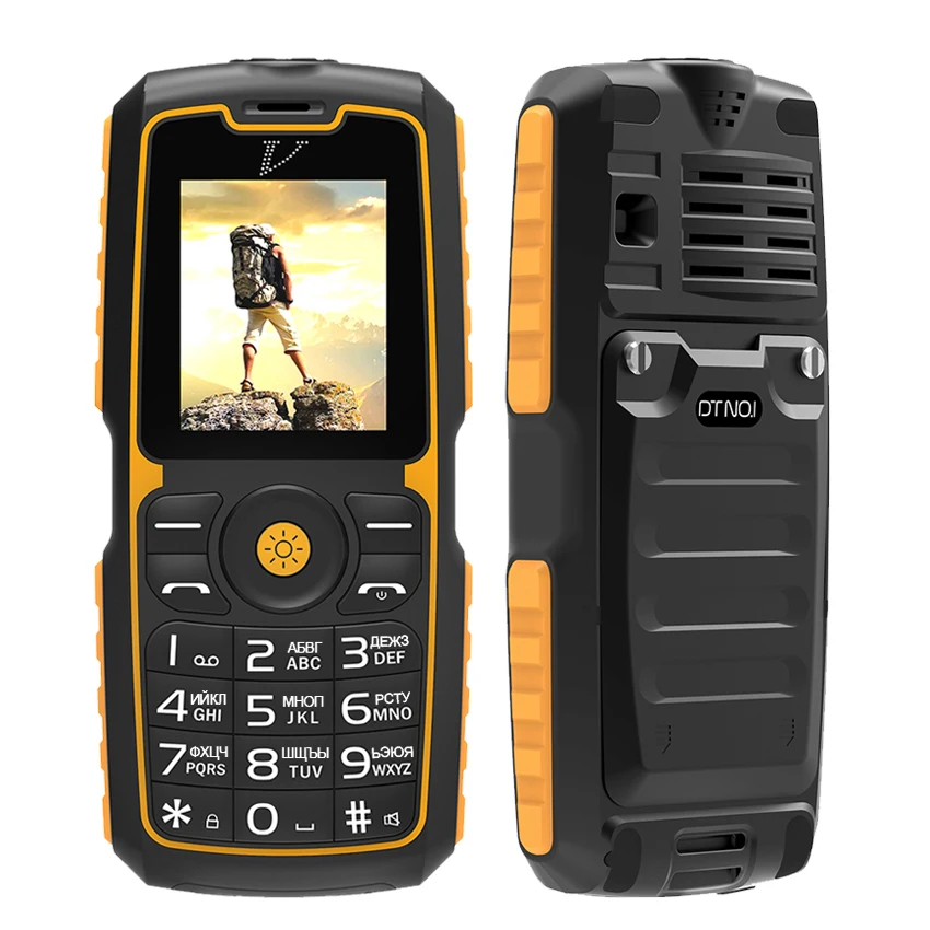 

DTNO.1 A11 Russian keyboard rugged shockproof waterproof mobile Phone Unlocked Dual SIM Flashlight MP3 Power Bank cell phones