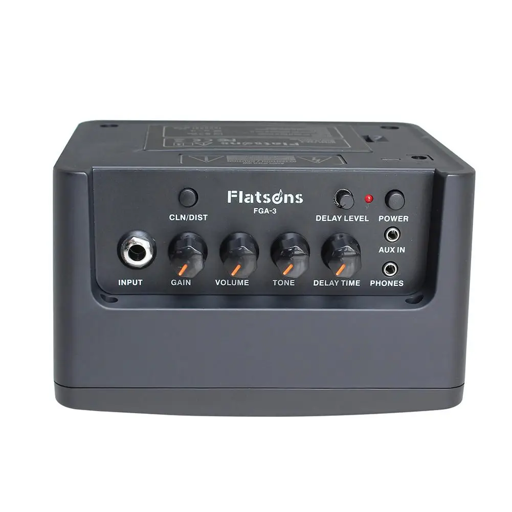Flatsons гитарный усилитель встроенный мини-усилитель Электрогитара Бас ритм поддержка Tap темп функция с адаптером питания FGA-3