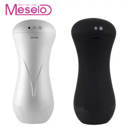 Meselo 10 скоростей стоны мужской мастурбатор для человека Задержка пениса тренер USB зарядка вибратор взрослых Секс-игрушки для Для мужчин