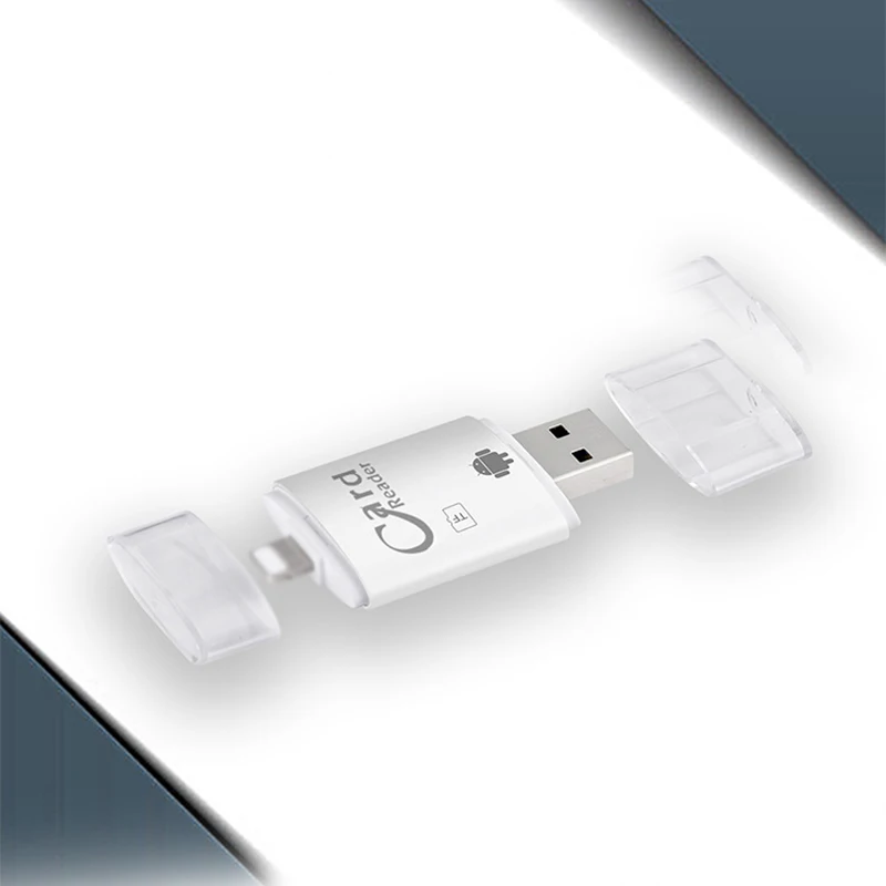 3 в 1 8Pin/Micro USB/Usb 2 0 кардридер Sd Otg Micro Sd/Sdxc/Sdhc Tf для Ios Iphone Android|Картридеры| |