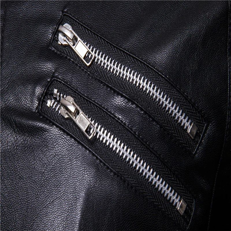  Autumn embroidery black men jacket Teen fashion motorcycle leather jackets S M L XL XXL men PU Coat