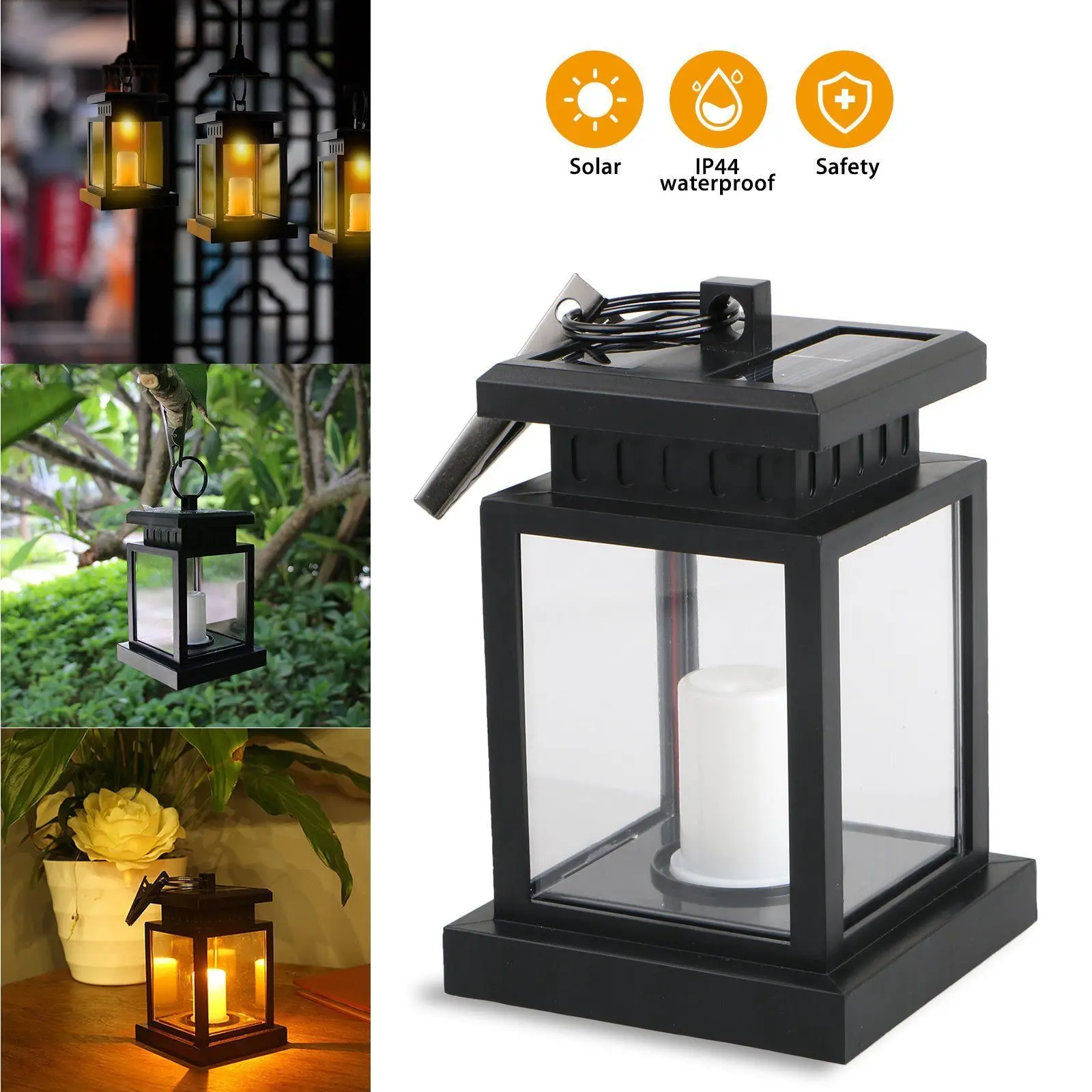 

4PCS/2pcs Led Solar Light Outdoor Waterproof Solar Panel Portable Solar Led Hanging LED Umbrella Lantern Garden Light Warm White