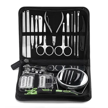 

1 Set Silver Stainless Steel Nail Clipper Cutter Trimmer Ear Pick Spoon Face Hair Styling Kit Pedicure Toe Nail Art Tools