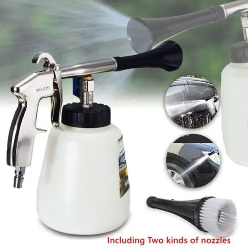 

High Pressure Air Pulse Car Cleaning Gun with Brush Multifunctional Surface Interior Exterior Cleaning Kit