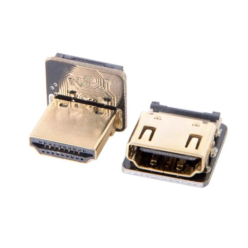 FPV Up угловой 90 градусов HDMI Мужской и Женский FPC плоский кабель для HDTV Multi copter