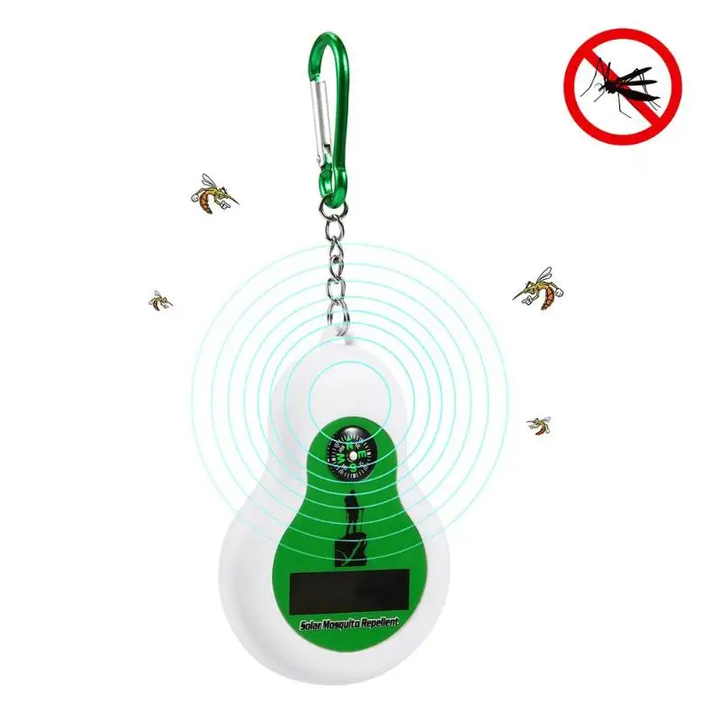 

Portable Solar Ultrasonic Electronic Mosquito Repellent Outdoor Camping Fishing Pest Repeller with Compass Repellents